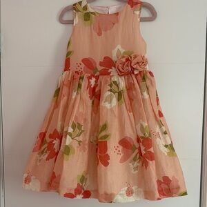 Mayoral Orange and Pink Embellished A-Line Sundress